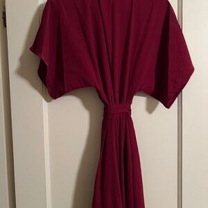 Aakaa Deep Red Maxi Dress